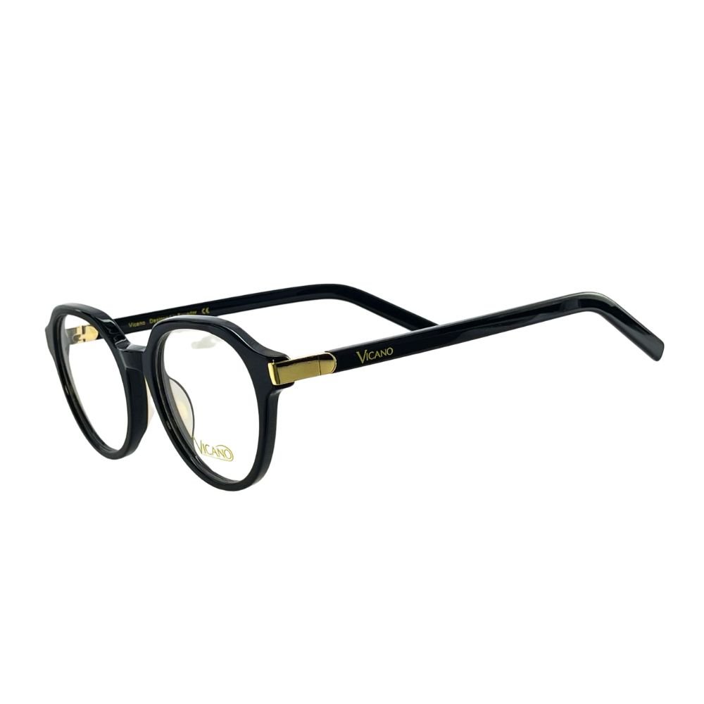 Armazón acetato negro de hombre lateral